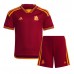 Otroški Nogometni dresi AS Roma Andrea Belotti #11 Domači 2023-24 Kratek Rokav (+ Kratke hlače)